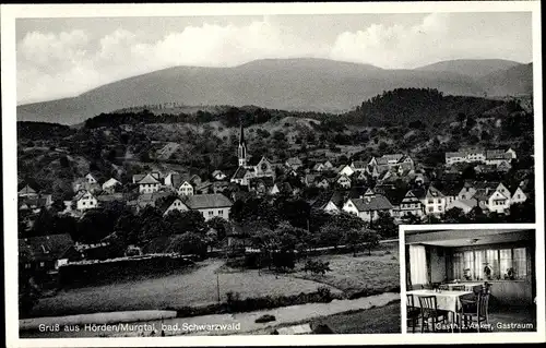 Ak Hörden Gaggenau im Schwarzwald, Gesamtansicht, Gasthof zum Anker