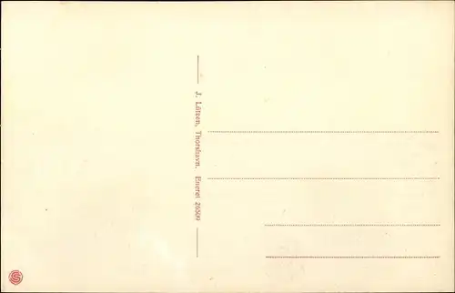 Künstler Ak Thorshavn Tórshavn Färöer Dänemark, Panorama 1778