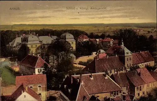 Ak Ahaus im Münsterland, Schloss, Königliches Amtsgericht