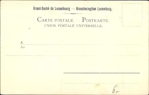 Präge Briefmarken Ak Grand Duché de Luxembourg, Luxemburg, Wappen, Ottmar Zieher