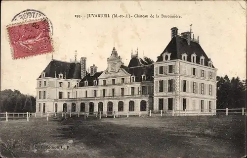 Ak Juvardeil sur Sarthe Maine-et-Loire, Château de la Buronniére
