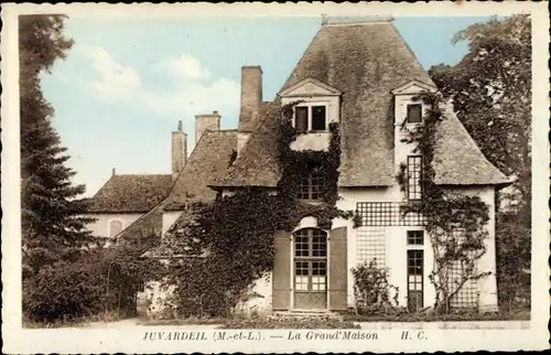 Ak Juvardeil sur Sarthe Maine-et-Loire, La Grand Maison