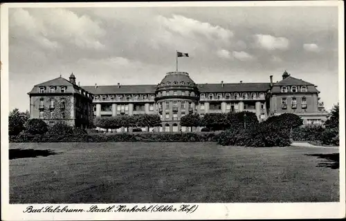 Ak Szczawno Zdrój Bad Salzbrunn Schlesien, Staatliches Kurhotel, Schlesischer Hof