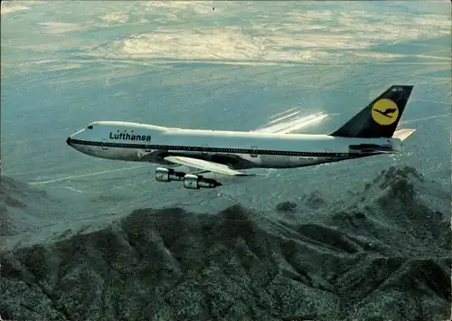 Ak Deutsches Passagierflugzeug, Lufthansa, Boeing Jet 747