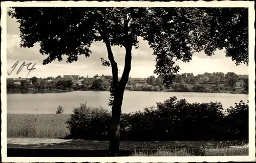 Ak Czaplinek Tempelburg Pommern, Partie am Wasser