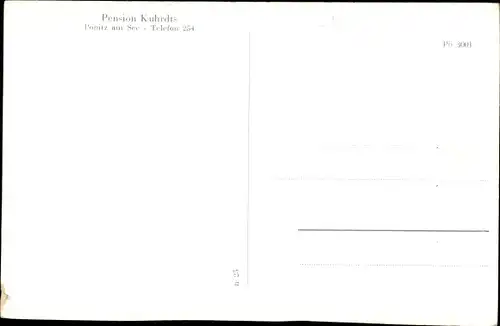 Ak Pönitz Scharbeutz in Ostholstein, Pension Kuhrdts