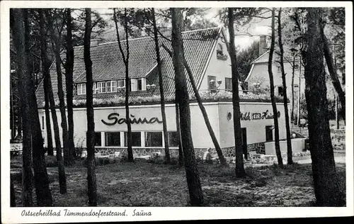 Ak Timmendorfer Strand b. Lübeck, Sauna, Milch Kurhaus