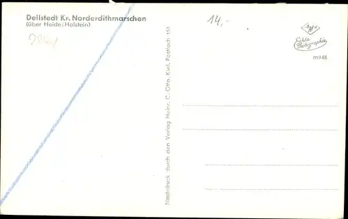 Ak Dellstedt in Dithmarschen, Geschäft H. Voickerts