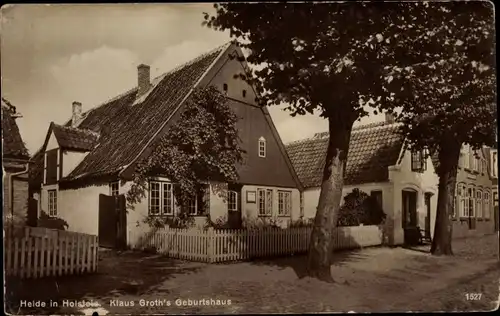 Ak Heide in Holstein, Klaus Groths Geburtshaus