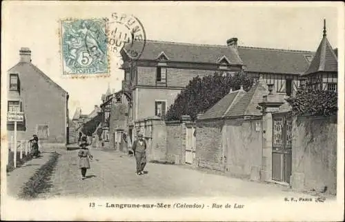 Ak Langrune sur Mer Calvados, Rue du Luc