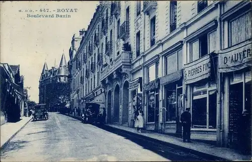 Ak Royat Puy de Dôme, Boulevard Bazin