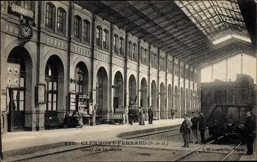 Ak Clermont Ferrand Puy de Dôme, Quai de la Gare