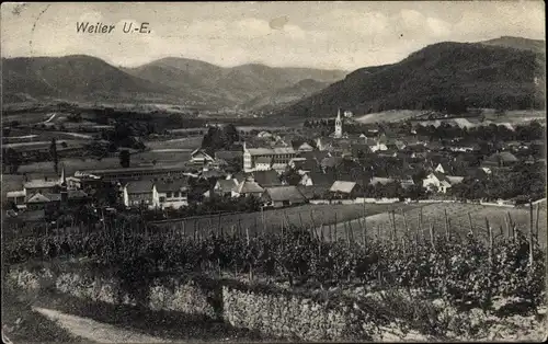 Ak Villé Weiler Unterelsass Bas Rhin, Panorama