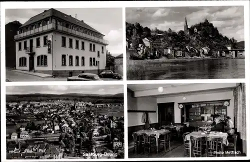 Ak Beurig Saarburg an der Saar, Teilansicht, Hotel Oberkirch, Aussen- und Innenansicht