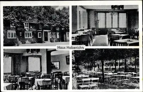 Ak Dhünn Wermelskirchen im Bergischen Land, Haus Habenichts, Aussen- und Innenansicht