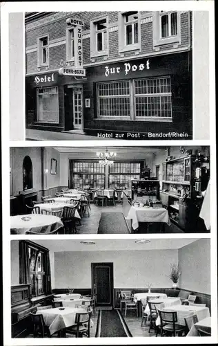 Ak Bendorf am Rhein, Hotel zur Post, Inh. W. Schüller, Hauptstraße 103