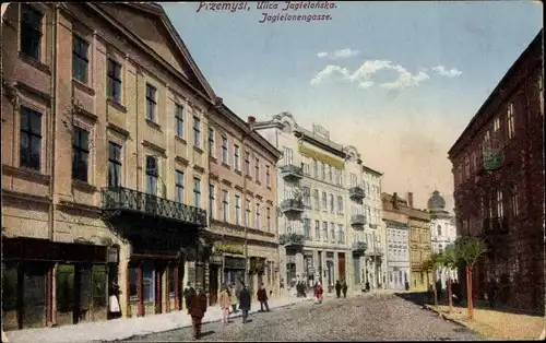 Ak Przemyśl Polen, Jagielonenstraße