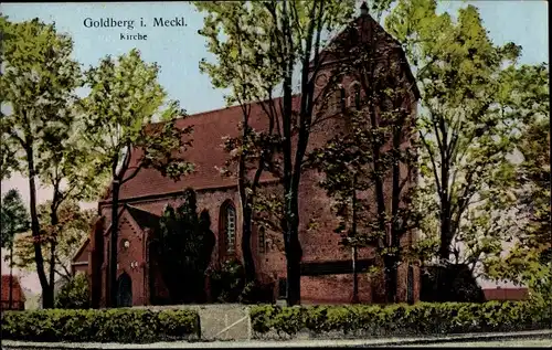 Ak Goldberg in Mecklenburg, Kirche
