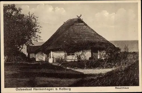 Ak Ustronie Morskie Henkenhagen Pommern, Rauchhaus