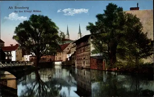 Ak Bydgoszcz Bromberg Westpreußen, An den Königlichen Mühlen