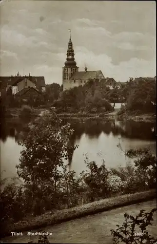 Ak Sowjetsk Tilsit Ostpreußen, Stadtkirche