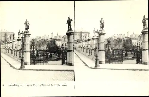 Stereo Ak Bruxelles Brüssel, Place des Sablons