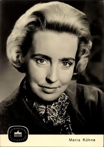 Ak Schauspielerin Maria Kühne, DDR Deutscher Fernsehfunk, Portrait