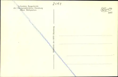 Ak Bargteheide im Kreis Stormarn, Lehrstätte Haus Malepartus