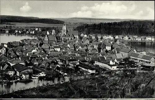 Ak Mölln im Herzogtum Lauenburg, Fliegeraufnahme