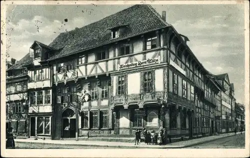 Ak Göttingen in Niedersachsen, Junkernhaus, Weinhandlung Herm. Mütze