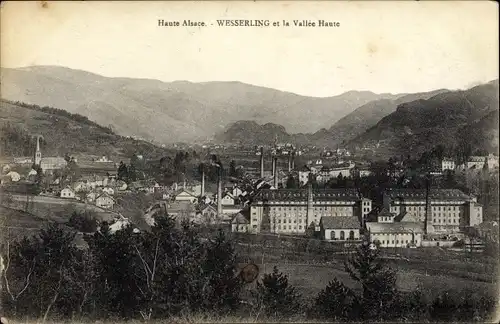 Ak Urbes Wesserling Elsass Haut Rhin, Panorama, La Vallee Haute