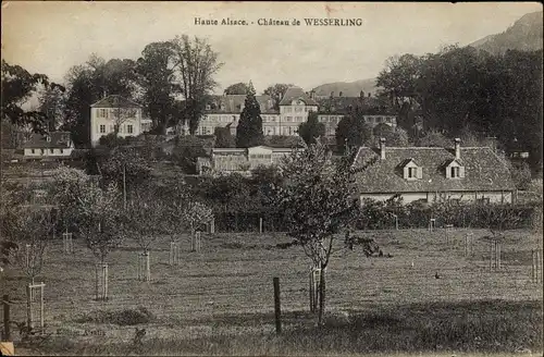 Ak Urbes Wesserling Elsass Haut Rhin, Le Chateau