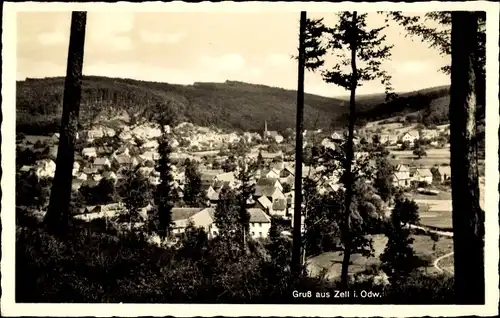 Ak Zell im Odenwald Bad König Odenwald Hessen, Gesamtansicht