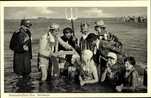 Ak Nordseebad Döse Cuxhaven, Prieltaufe