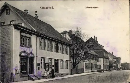 Ak Königsfeld im Schwarzwald, Geschäft, Luisenstraße