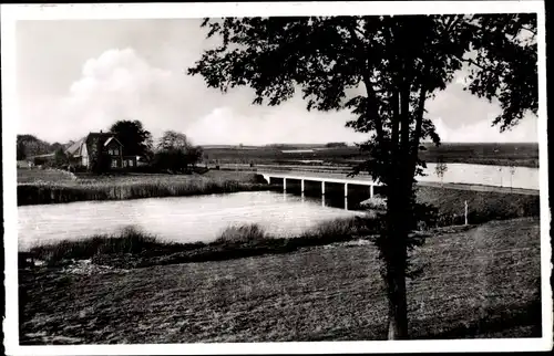 Ak Schwabstedt an der Treene Nordfriesland Schleswig Holstein, Partie am Fluss