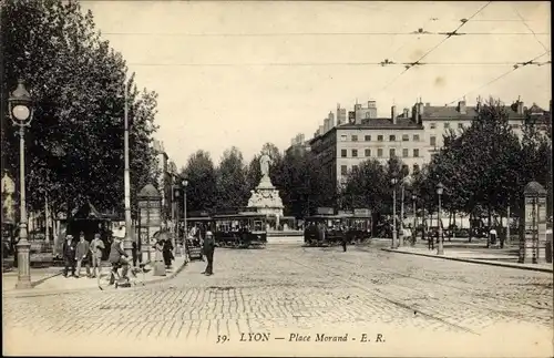 Ak Lyon Rhône, Place Morand