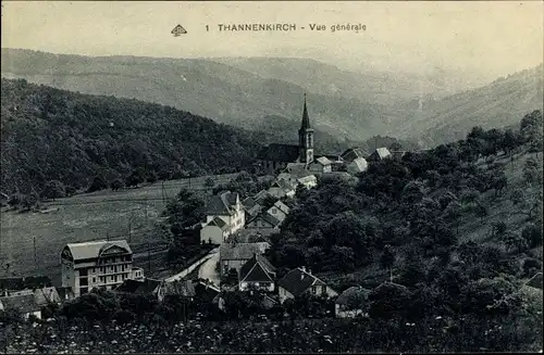 Ak Thannenkirch Haut Rhin, Vue generale