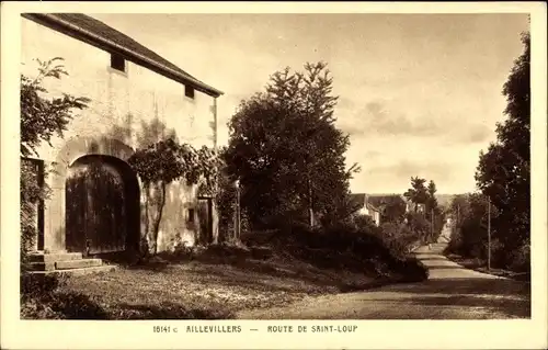 Ak Aillevillers Haute Saône, Route de Saint Loup