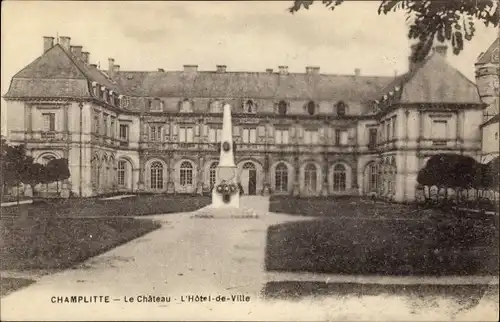 Ak Champlitte Haute Saône, Le Chateau, L'Hotel de Ville