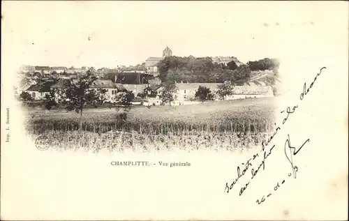 Ak Champlitte Haute Saône, Vue generale