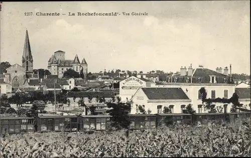 Ak La Rochefoucauld Charente, Vue generale