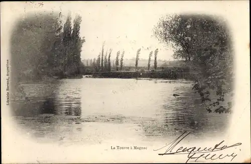 Ak Magnac sur Touvre Charente, La Touvre