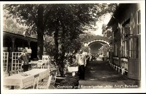 Ak Potsdam in Brandenburg, Gaststätte und Konzertgarten Alter Fritz, Paul Bosek
