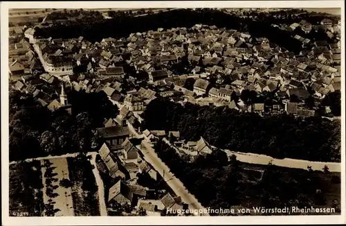 Ak Wörrstadt in Rheinland Pfalz, Fliegeraufnahme