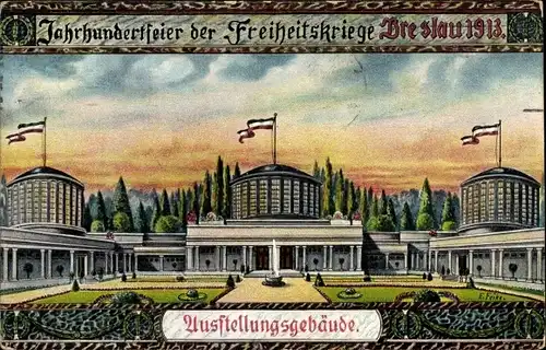 Künstler Ak Feike, Wrocław Breslau Schlesien, Jahrhundertfeier der Freiheitskriege 1913