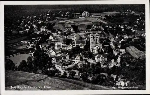 Ak Bad Klosterlausnitz in Thüringen, Fliegeraufnahme