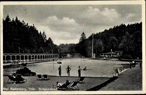Ak Rastenberg in Thüringen, Schwimmbad