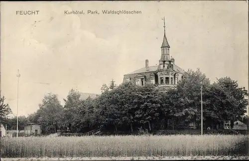 Ak Feucht im Nürnberger Land, Kurhotel, Park, Waldschlösschen