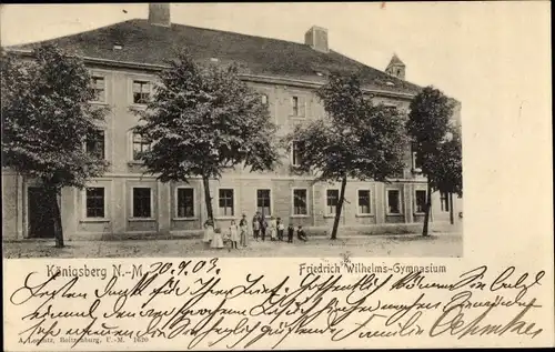 Ak Chojna Königsberg Neumark Ostbrandenburg, Friedrich Wilhelms Gymnasium